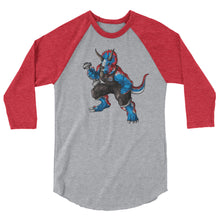 Load image into Gallery viewer, TRIcepisaurus 3/4 sleeve baseball T